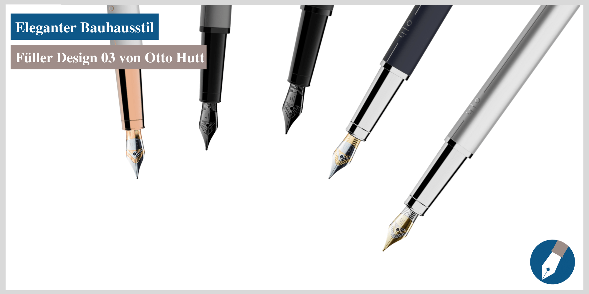 Der Füller Design 03 von Otto Hutt ist jetzt in Köln erhältlich.