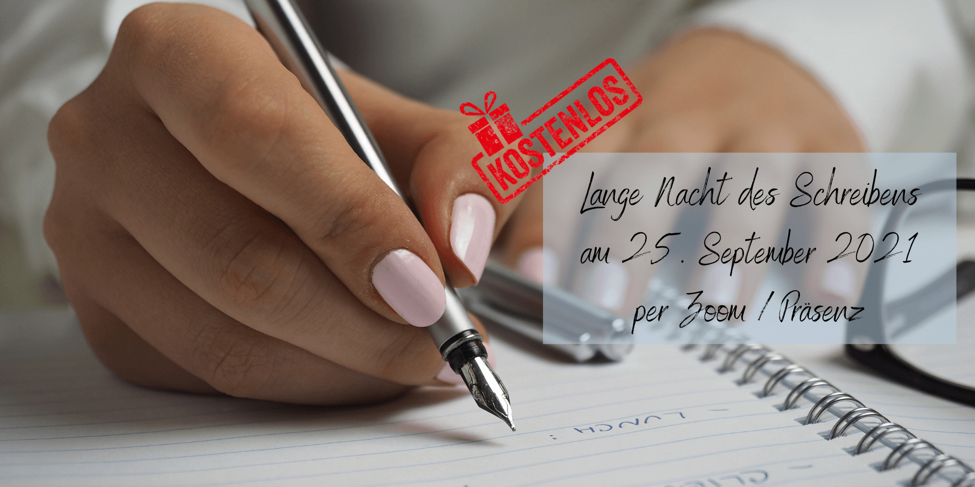 Der Ablauf der Langen Nacht des Schreibens am 25. September 2021 steht fest.