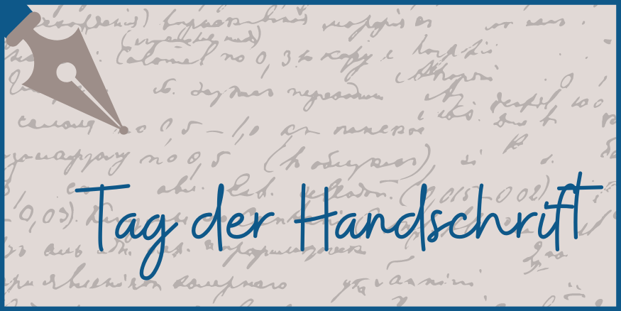 Zum Tag der Handschrift sind wieder viele nette Aktionen geplant.