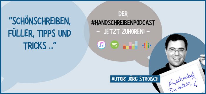 Link zu allen Episoden des HandschreibenPodcasts "Na, schreibst Du schön?"