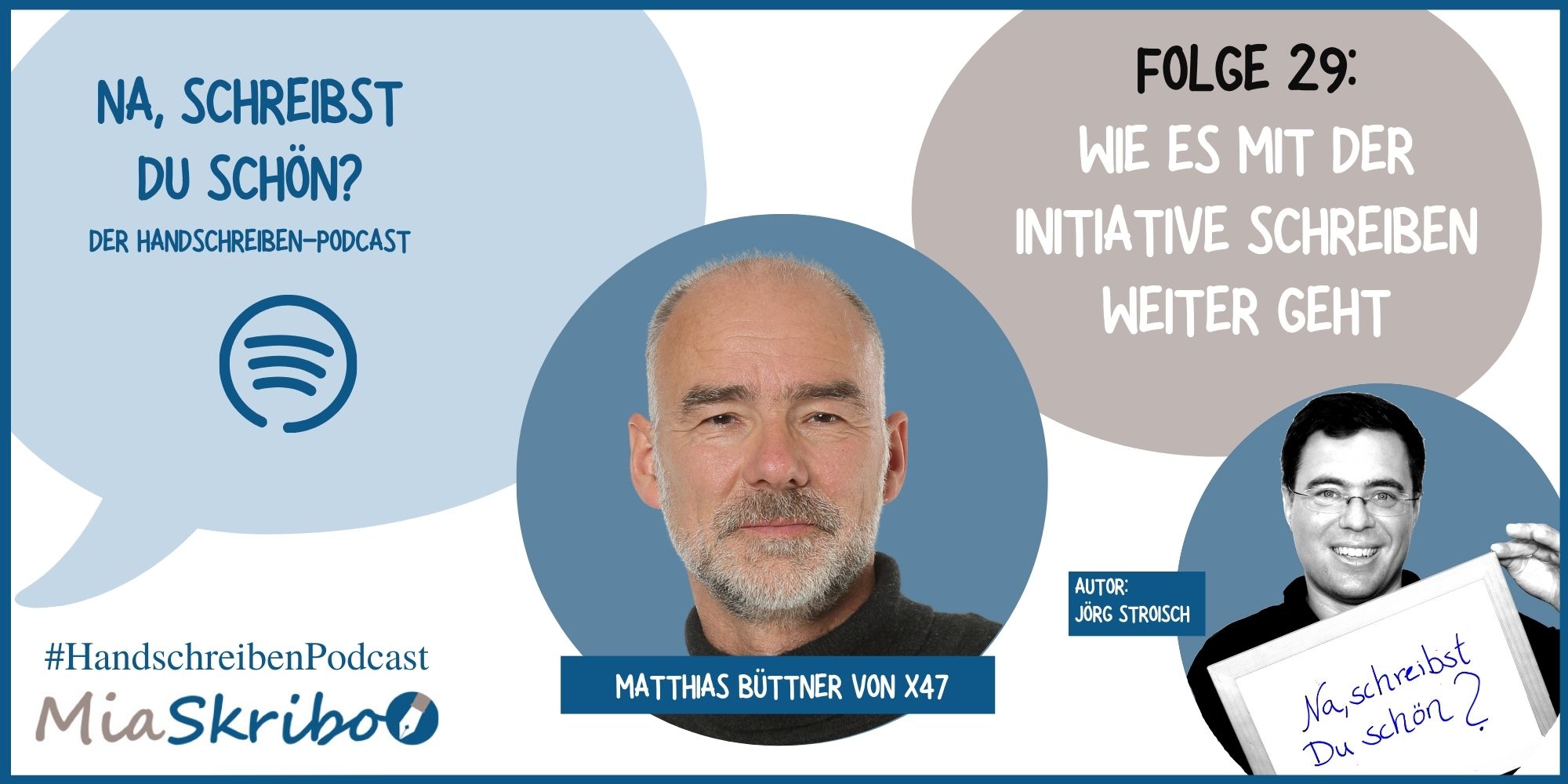 Matthias Büttner von X47 erklärt in dieser Episode, wieso er ein Fan der Handschrift ist und was er mit der Initiative Schreiben vorhat.